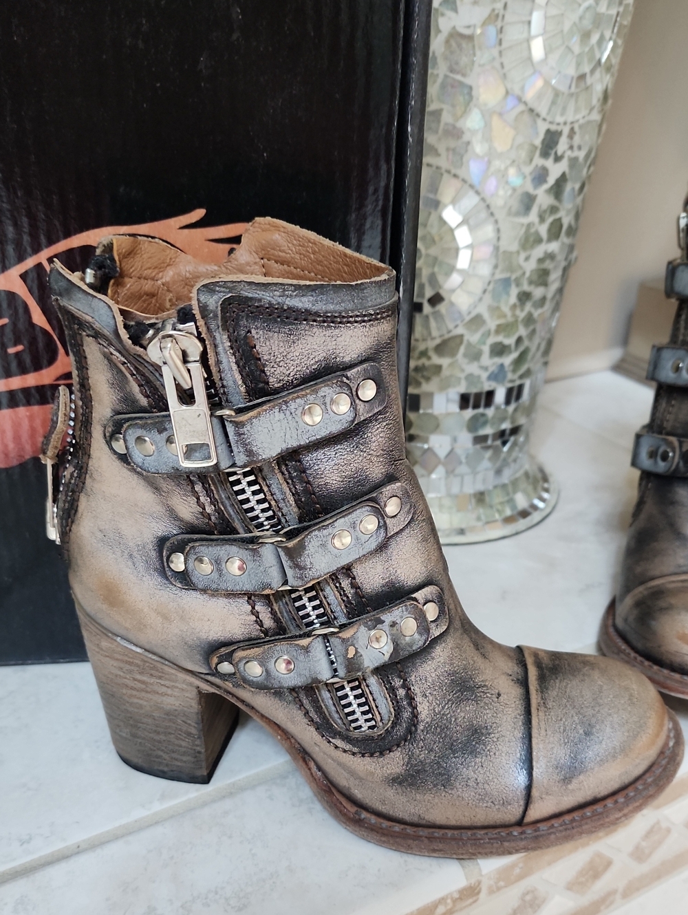 🌟❤️ FREEBIRD BECKETT PEWTER BOOTS ❤️🌟